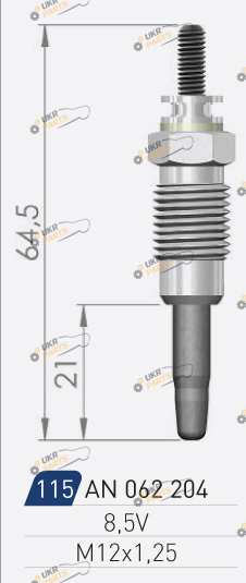 Свеча накаливания A-N PARTS 062 204